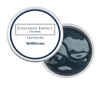 Увлажняющие патчи с морским коллагеном WellDerma Collagen Impact Sapphire Eye Mask
