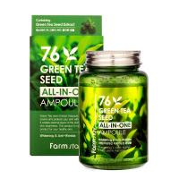 Многофункциональная сыворотка для лица с экстрактом семян зеленого чая Farm Stay 76 Green Tea Seed All In Ampoule
